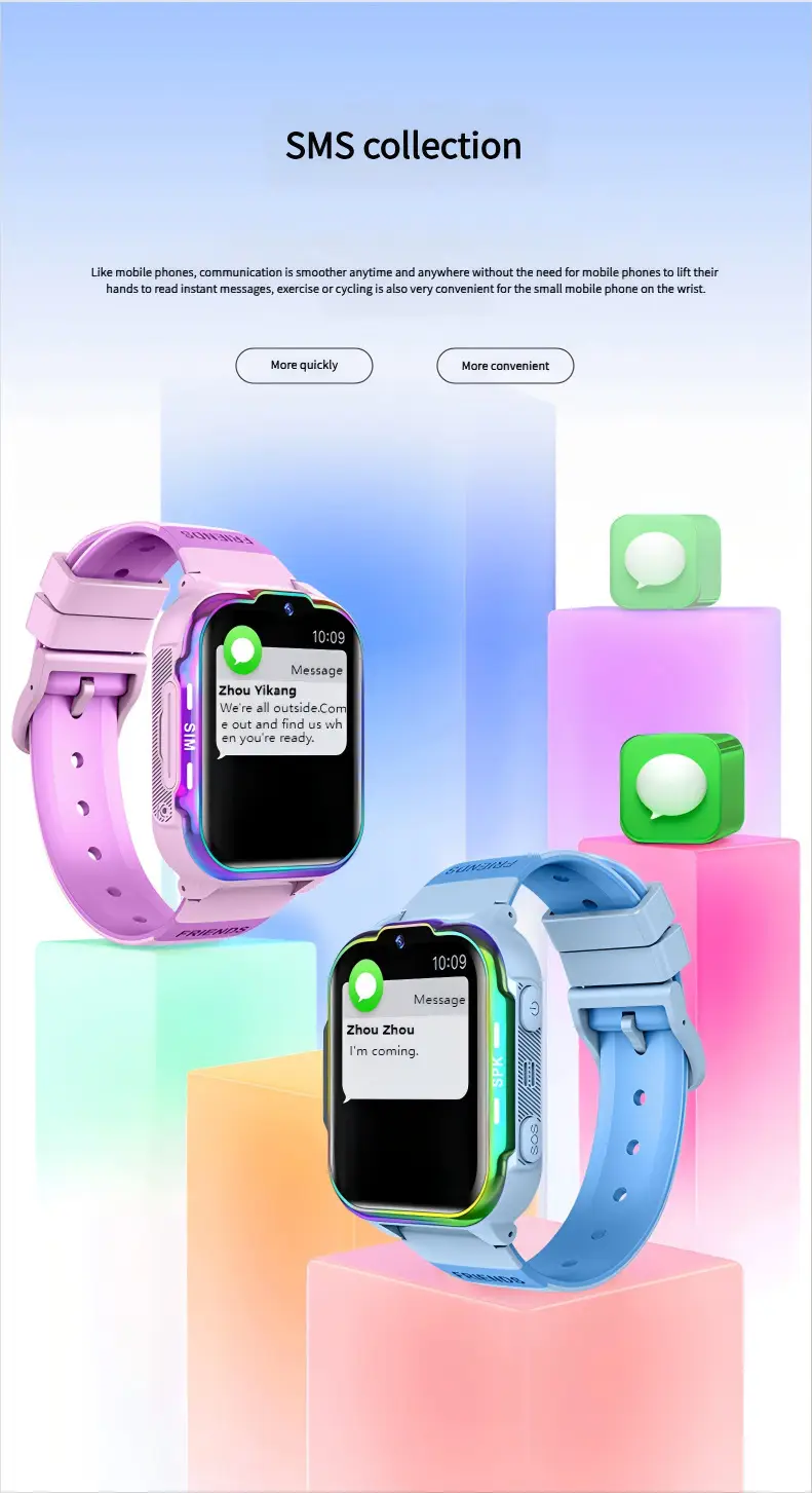 Cross-Border E-Commerce Children's Popular Smart Phone Watch with Gps Positioning, Waterproof, Multi-Language Q12 Wholesale Gift — feature 5