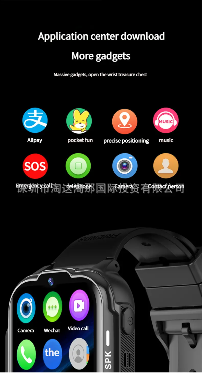 Cross-Border E-Commerce Children's Popular Smart Phone Watch with Gps Positioning, Waterproof, Multi-Language Q12 Wholesale Gift — feature 6