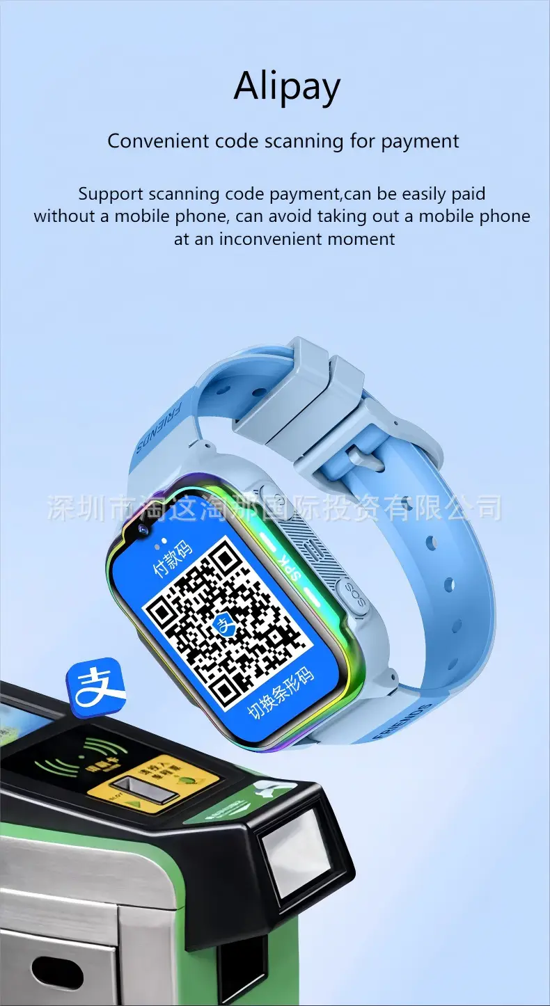 Cross-Border E-Commerce Children's Popular Smart Phone Watch with Gps Positioning, Waterproof, Multi-Language Q12 Wholesale Gift — feature 7