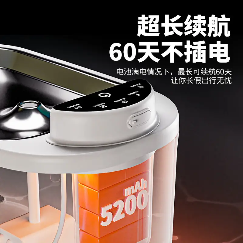 Cat Water Dispenser Stainless Steel Wireless Non-Electric Automatic Pet Water Dispenser Circulating Constant Temperature Heating Dog Drinking Bowl