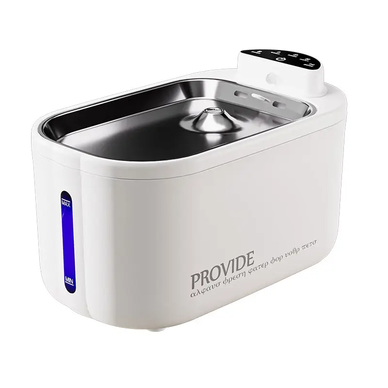 Cat Water Dispenser Stainless Steel Wireless Non-Electric Automatic Pet Water Dispenser Circulating Constant Temperature Heating Dog Drinking Bowl