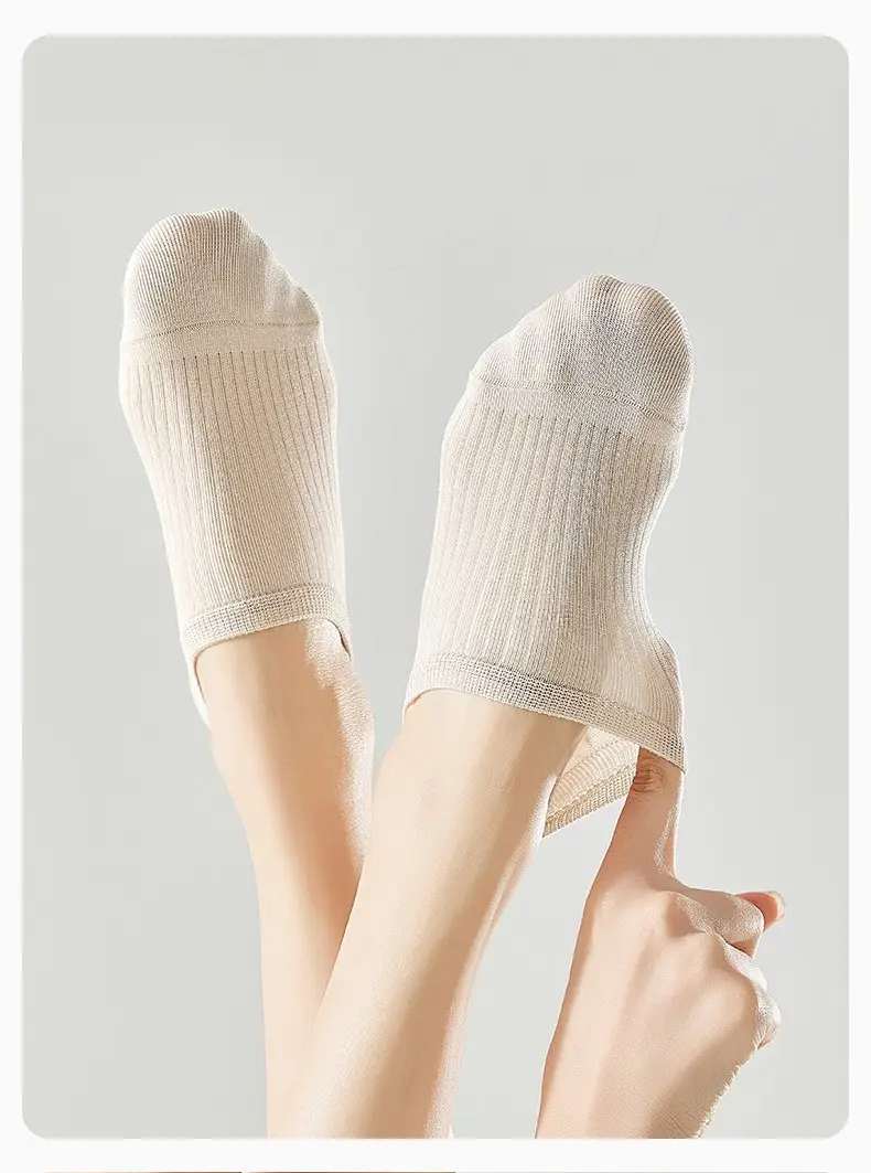 Silk Socks for Women, Summer Thin Invisible Non-Slip No-Show Socks, Ice Silk Socks with Cooling Effect, Breathable Short Socks for Ladies — feature 14