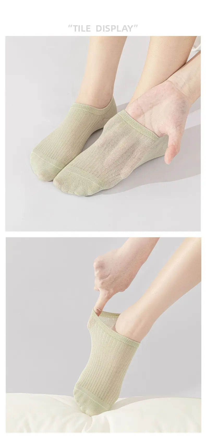 Silk Socks for Women, Summer Thin Invisible Non-Slip No-Show Socks, Ice Silk Socks with Cooling Effect, Breathable Short Socks for Ladies — feature 17