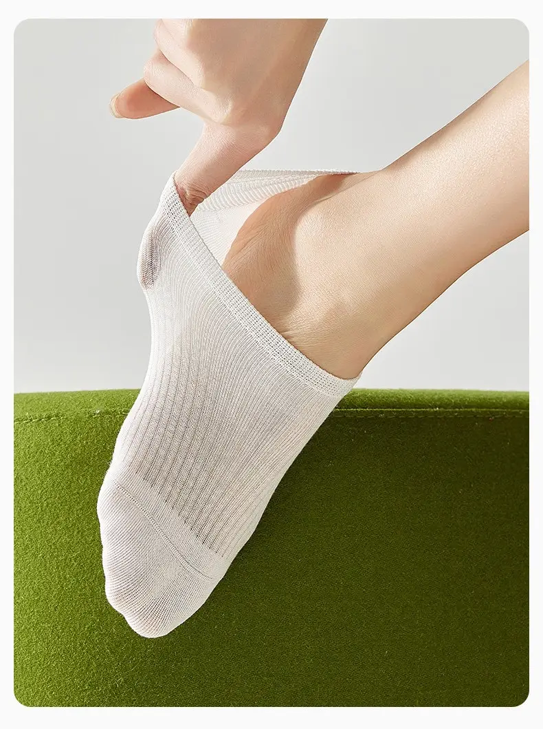 Silk Socks for Women, Summer Thin Invisible Non-Slip No-Show Socks, Ice Silk Socks with Cooling Effect, Breathable Short Socks for Ladies — feature 7