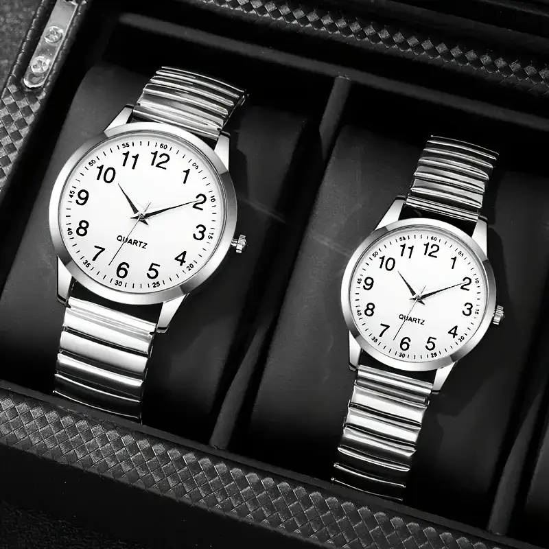 E-Commerce Hot-Selling Elderly Watch with No Adjustment Needed for the Strap, Large Numbers, Luminous Quartz Watch, Gift for the Elderly, Wholesale Wristwatches — feature 1