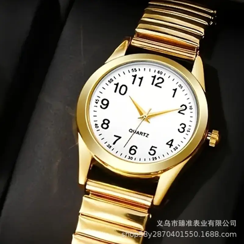 E-Commerce Hot-Selling Elderly Watch with No Adjustment Needed for the Strap, Large Numbers, Luminous Quartz Watch, Gift for the Elderly, Wholesale Wristwatches