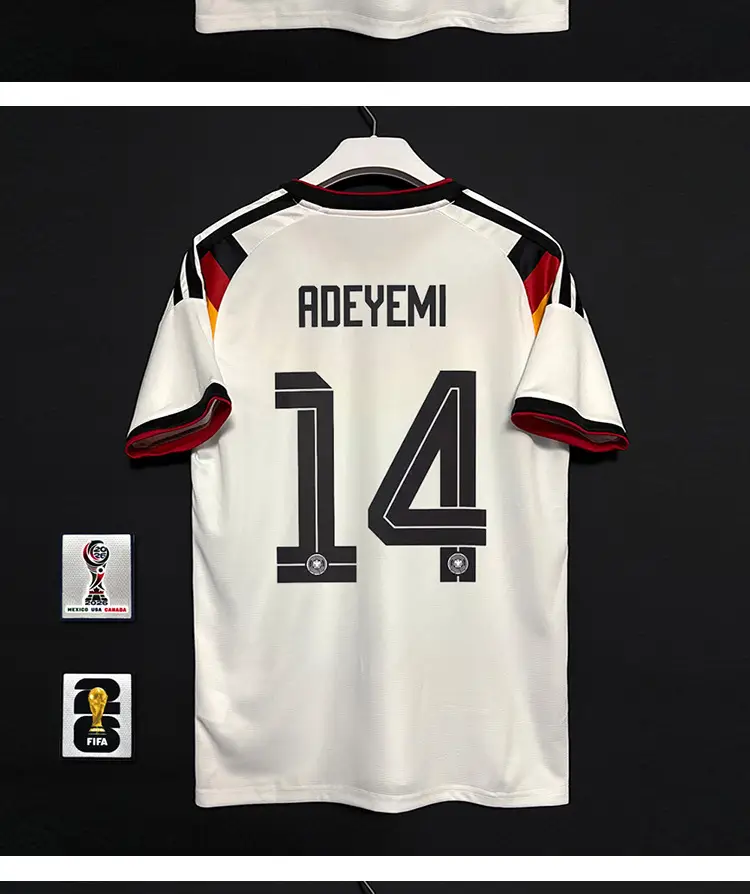 2627 Germany Home Player Version Fan Version Jersey Wirtz Musiala National Team Football Uniform with Printed Number — feature 13