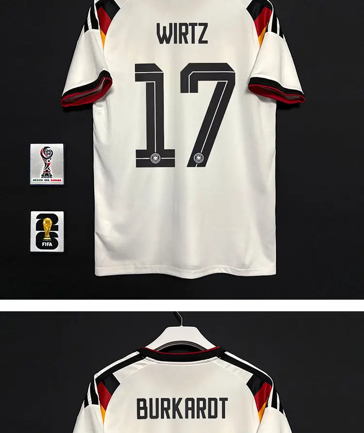 2627 Germany Home Player Version Fan Version Jersey Wirtz Musiala National Team Football Uniform with Printed Number — feature 15