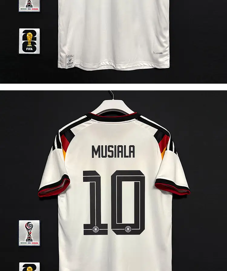 2627 Germany Home Player Version Fan Version Jersey Wirtz Musiala National Team Football Uniform with Printed Number — feature 5