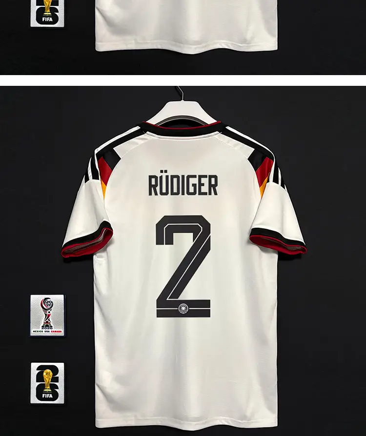 2627 Germany Home Player Version Fan Version Jersey Wirtz Musiala National Team Football Uniform with Printed Number — feature 6