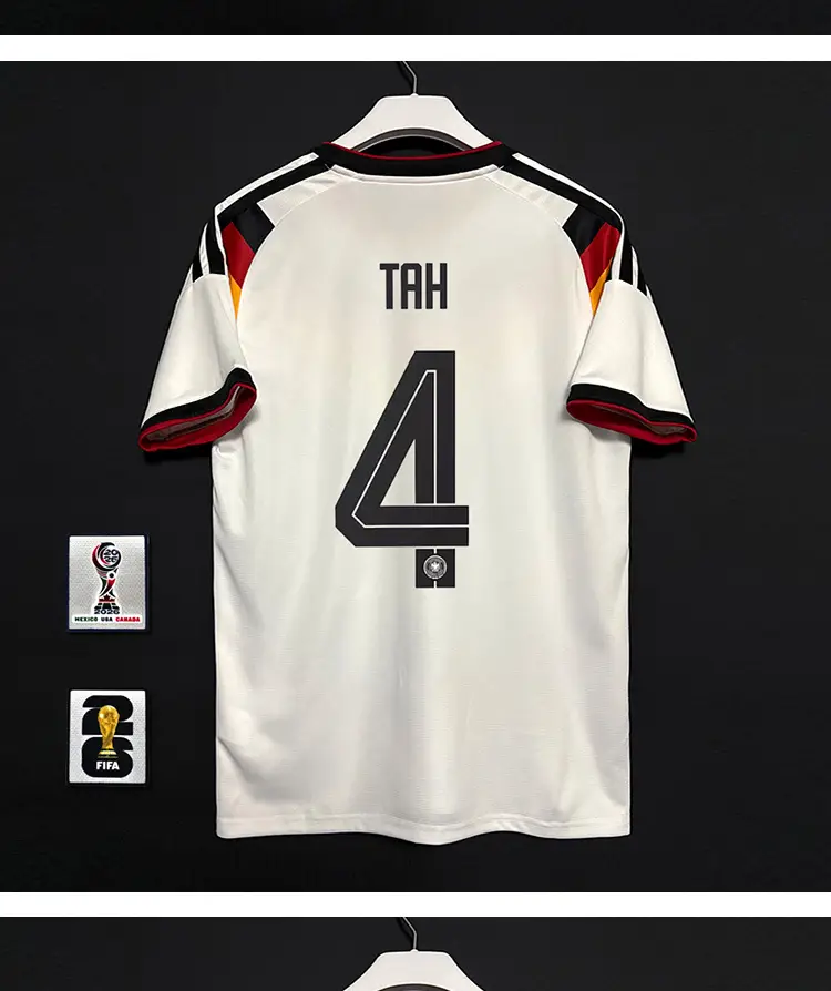 2627 Germany Home Player Version Fan Version Jersey Wirtz Musiala National Team Football Uniform with Printed Number — feature 7