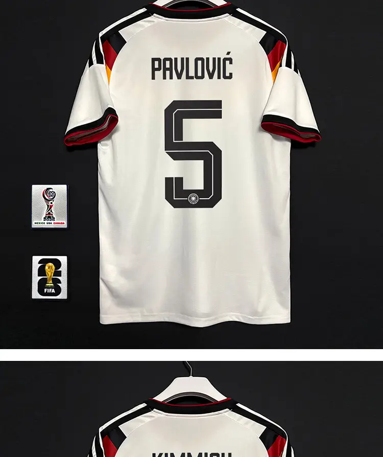 2627 Germany Home Player Version Fan Version Jersey Wirtz Musiala National Team Football Uniform with Printed Number — feature 8