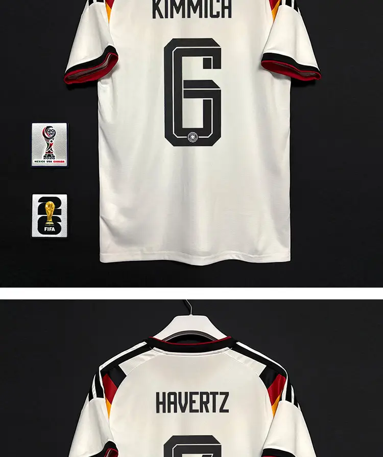 2627 Germany Home Player Version Fan Version Jersey Wirtz Musiala National Team Football Uniform with Printed Number — feature 9