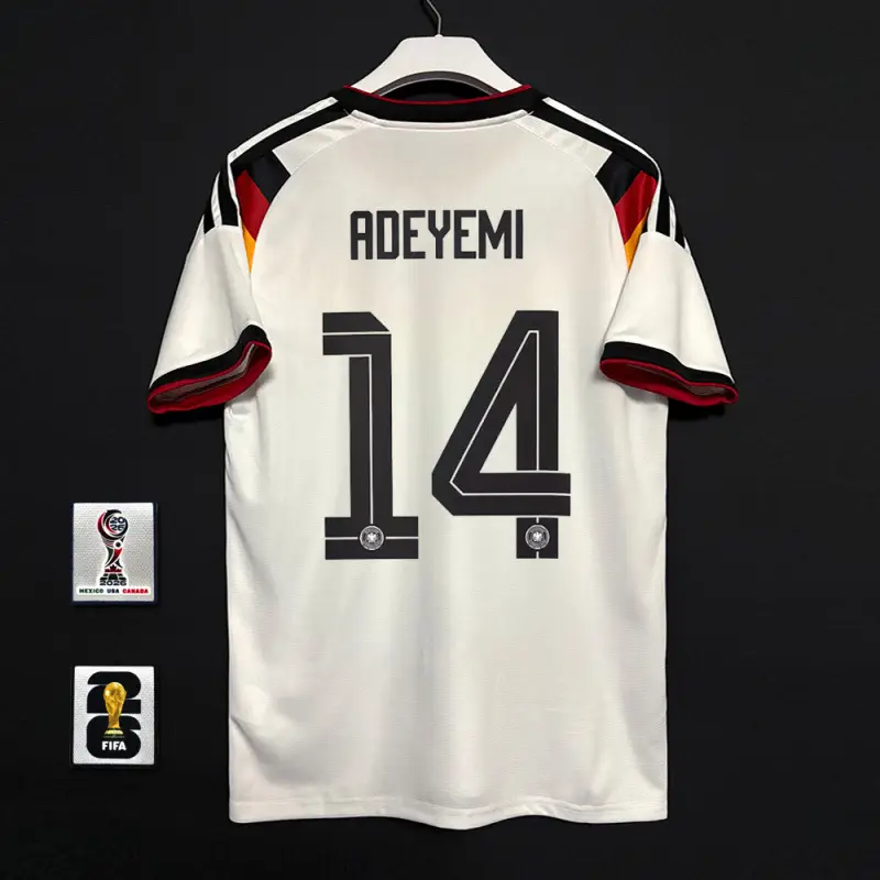 2627 Germany Home Player Version Fan Version Jersey Wirtz Musiala National Team Football Uniform with Printed Number