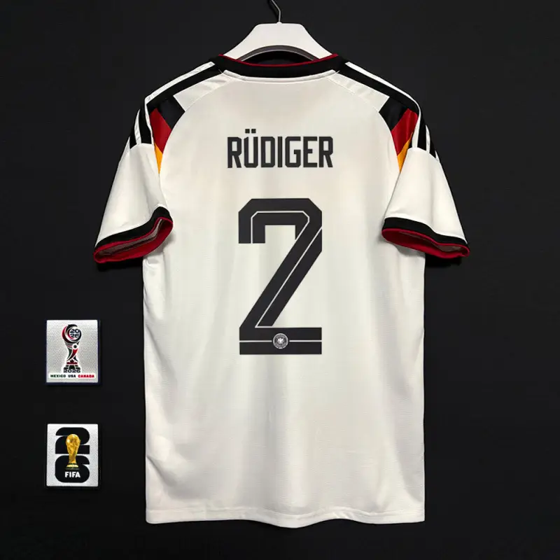 2627 Germany Home Player Version Fan Version Jersey Wirtz Musiala National Team Football Uniform with Printed Number
