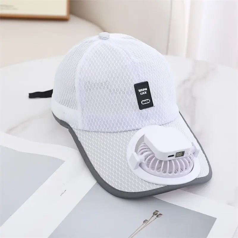 Solar-Powered Fan Baseball Cap, Rechargeable Fan Sun Protection Hat, Uv Protection, Extended Brim, Fishing Sun Hat — feature 19