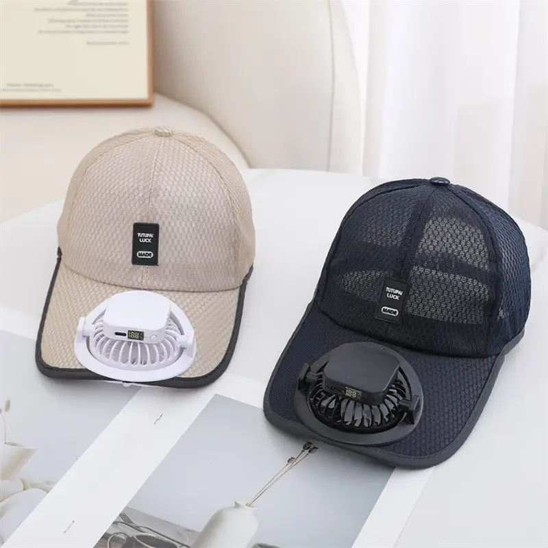 Solar-Powered Fan Baseball Cap, Rechargeable Fan Sun Protection Hat, Uv Protection, Extended Brim, Fishing Sun Hat — feature 2