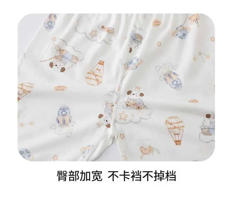 New Children's Summer Pure Cotton Three-Quarter Sleeve Set, Thin Style for Boys and Girls, Class a Seamless Loungewear, Baby Pajamas — feature 19