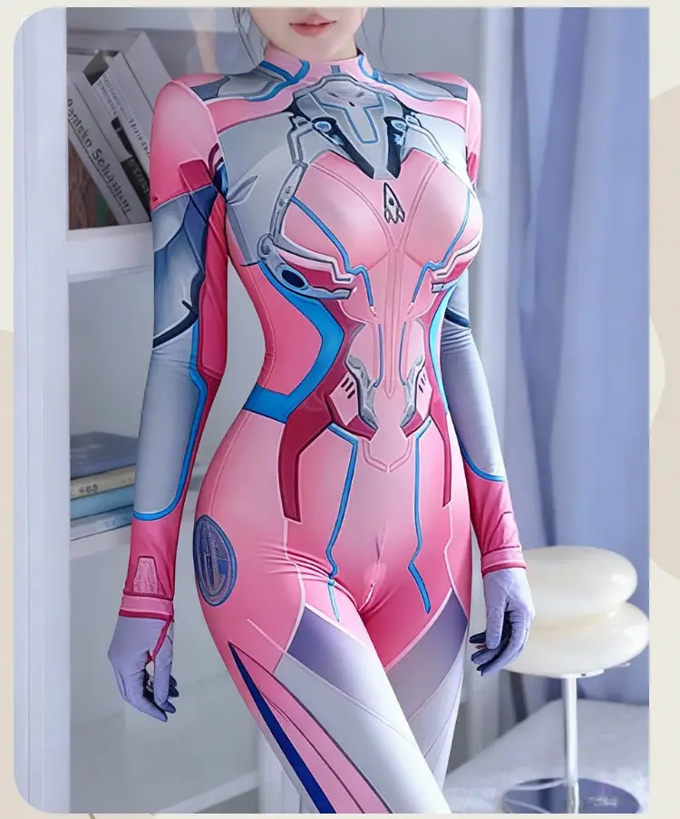Halloween Spider-Man Adult Bodysuit Asuka Cosplay Outfit Rei Ayanami Jumpsuit Uniform Role-Playing — feature 11