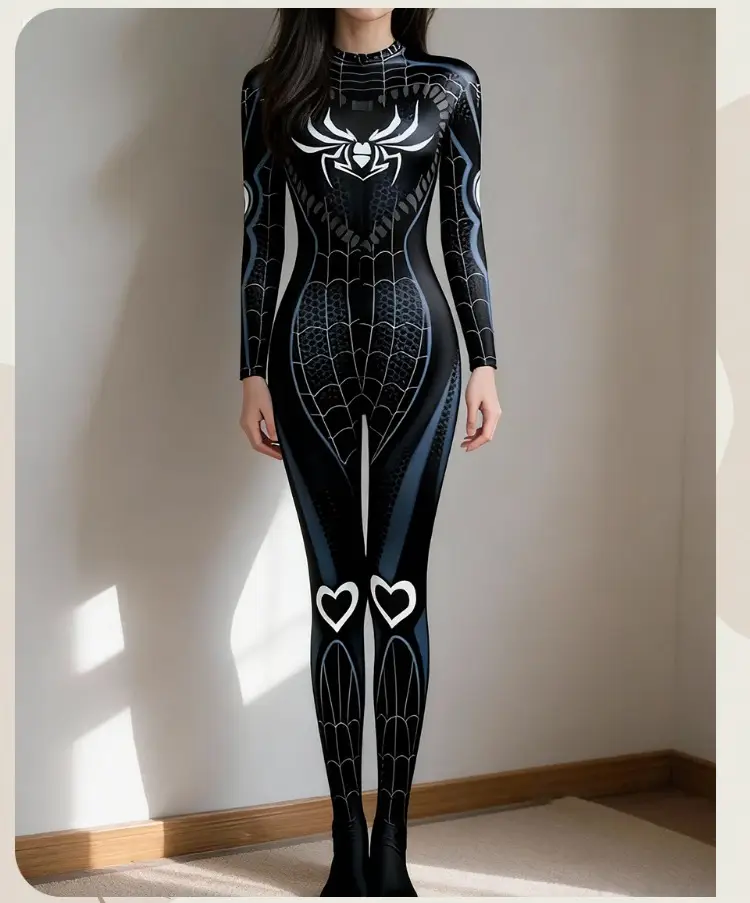 Halloween Spider-Man Adult Bodysuit Asuka Cosplay Outfit Rei Ayanami Jumpsuit Uniform Role-Playing — feature 15