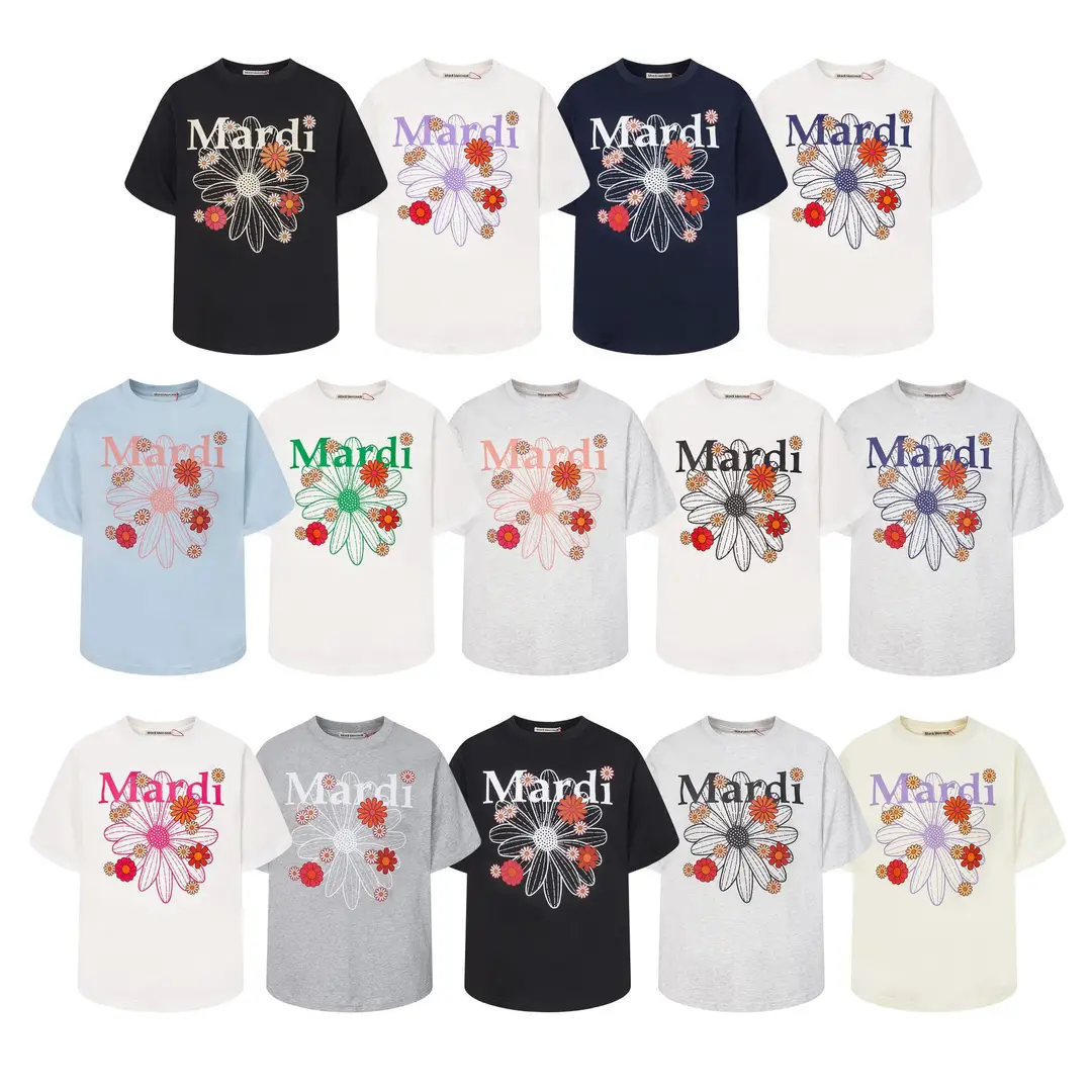 Korean Version In-Stock Mardi Short-Sleeve T-Shirt with Daisy and Dachshund Print, Same Style as Kim Go-Eun, Loose Fit Versatile Top for Women — feature 30