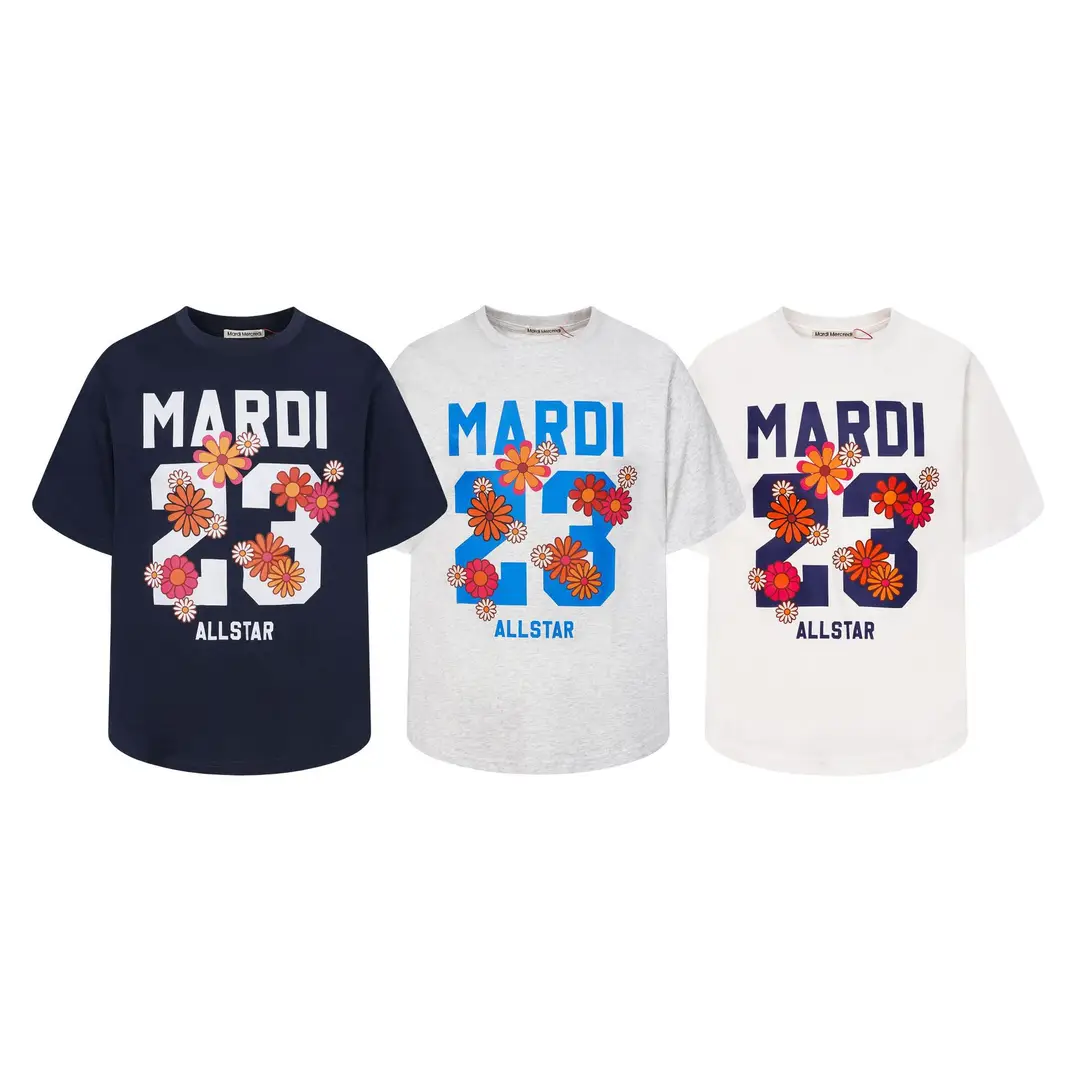 Korean Version In-Stock Mardi Short-Sleeve T-Shirt with Daisy and Dachshund Print, Same Style as Kim Go-Eun, Loose Fit Versatile Top for Women — feature 42