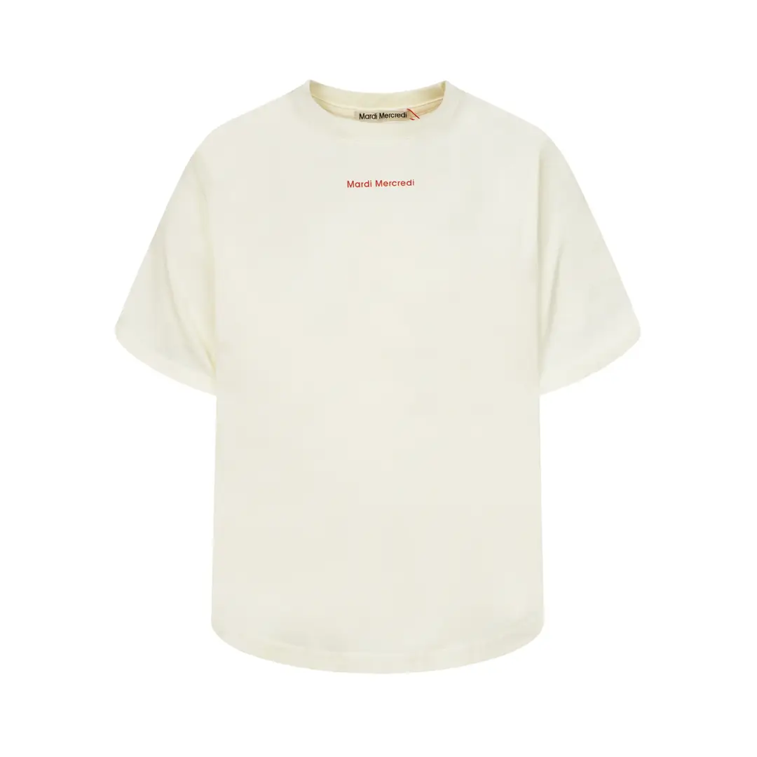 Korean Version In-Stock Mardi Short-Sleeve T-Shirt with Daisy and Dachshund Print, Same Style as Kim Go-Eun, Loose Fit Versatile Top for Women