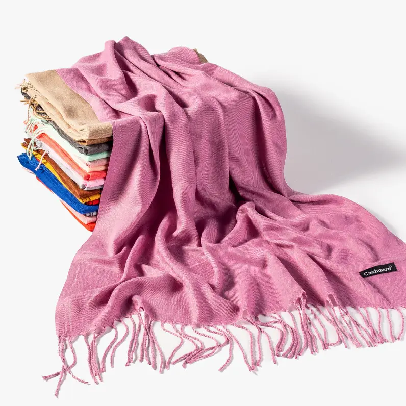 Imitation Cashmere Scarf for Women, Autumn and Winter Warm Outerwear, Japanese and Korean Sweet Style Gift, Fashionable Export Autumn and Winter Hot-Selling Item, Wholesale from Manufacturer