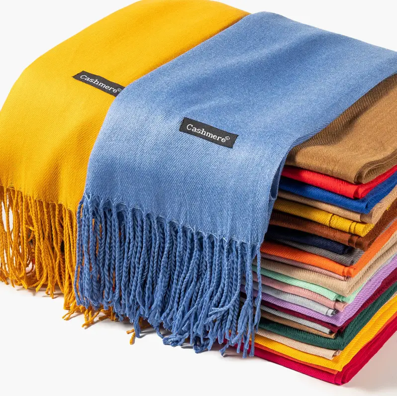 Imitation Cashmere Scarf for Women, Autumn and Winter Warm Outerwear, Japanese and Korean Sweet Style Gift, Fashionable Export Autumn and Winter Hot-Selling Item, Wholesale from Manufacturer