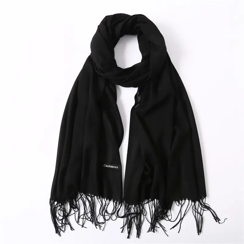 Imitation Cashmere Scarf for Women, Autumn and Winter Warm Outerwear, Japanese and Korean Sweet Style Gift, Fashionable Export Autumn and Winter Hot-Selling Item, Wholesale from Manufacturer — feature 9