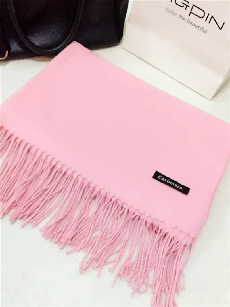 Imitation Cashmere Scarf for Women, Autumn and Winter Warm Outerwear, Japanese and Korean Sweet Style Gift, Fashionable Export Autumn and Winter Hot-Selling Item, Wholesale from Manufacturer