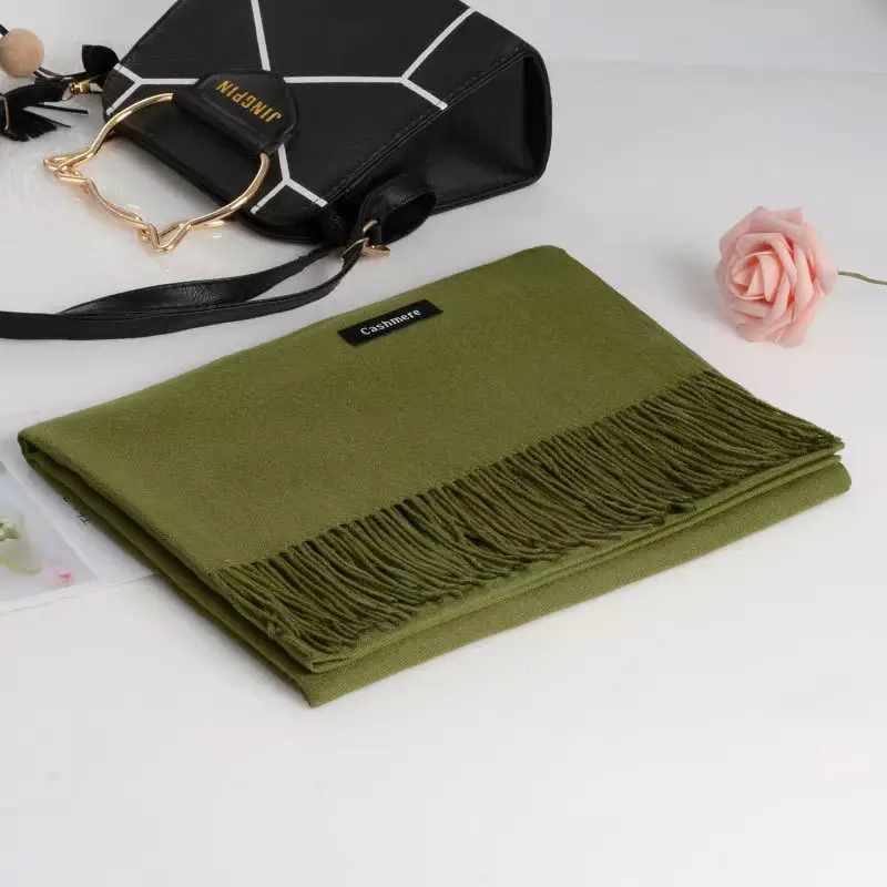 Imitation Cashmere Scarf for Women, Autumn and Winter Warm Outerwear, Japanese and Korean Sweet Style Gift, Fashionable Export Autumn and Winter Hot-Selling Item, Wholesale from Manufacturer