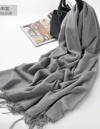 Imitation Cashmere Scarf for Women, Autumn and Winter Warm Outerwear, Japanese and Korean Sweet Style Gift, Fashionable Export Autumn and Winter Hot-Selling Item, Wholesale from Manufacturer