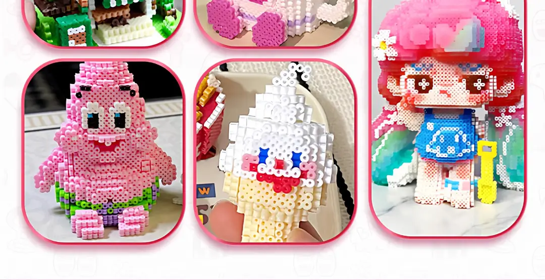 Rainbow Iron-On Glitter Paper for Bead Art, Gradient Chunky Glitter Powder, Baking Sequins, DIY Bead Art Tools — feature 36