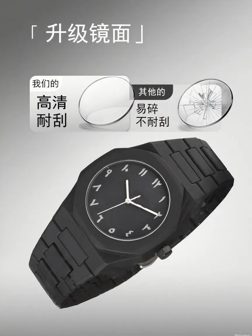 Dopamine Watch for Men, High-End Waterproof Women's Watch, Popular in Southeast Asia and the Middle East, Plastic Men's Quartz Watch — feature 1