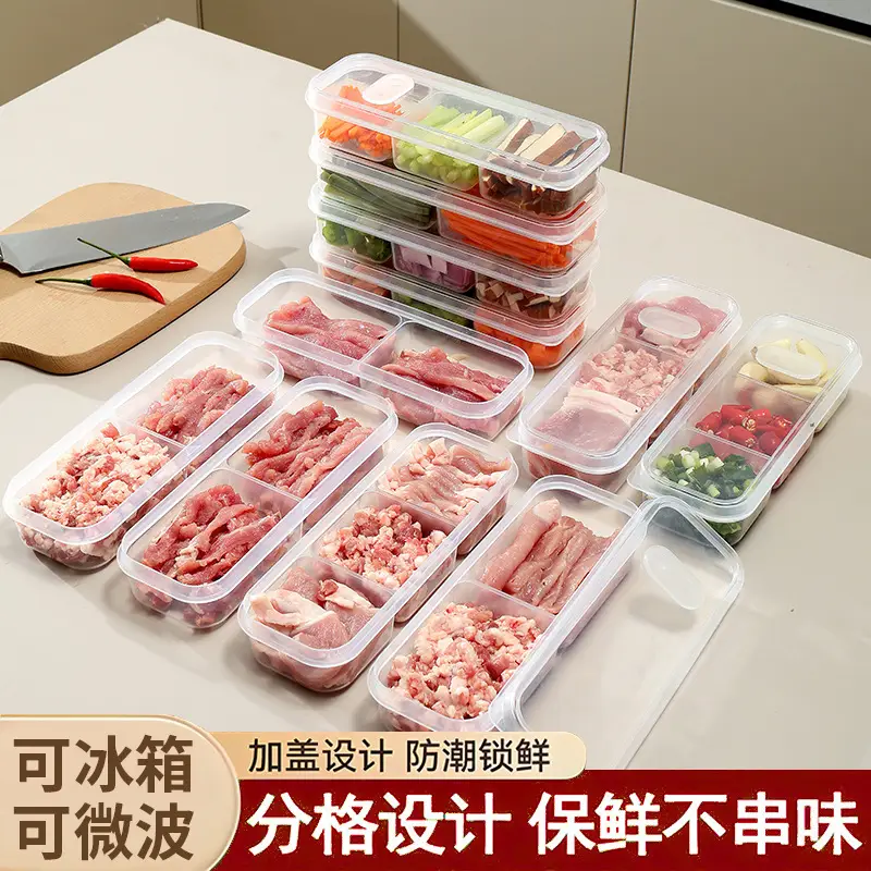 Narrow Compartment Meat Storage Box for Kitchen Use - Image 4
