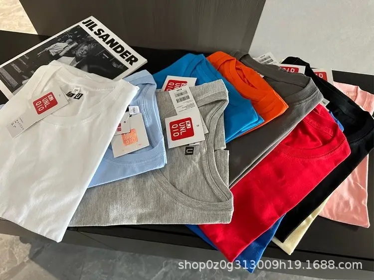 Mj Uniqiou Short-Sleeve T-Shirt, U Family Candy-Colored Round Neck, Unisex, 11 Colors, with Label, Shipped — feature 14