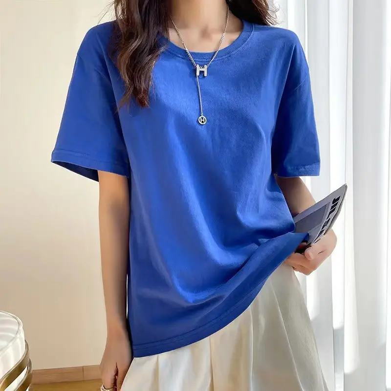 Mj Uniqiou Short-Sleeve T-Shirt, U Family Candy-Colored Round Neck, Unisex, 11 Colors, with Label, Shipped