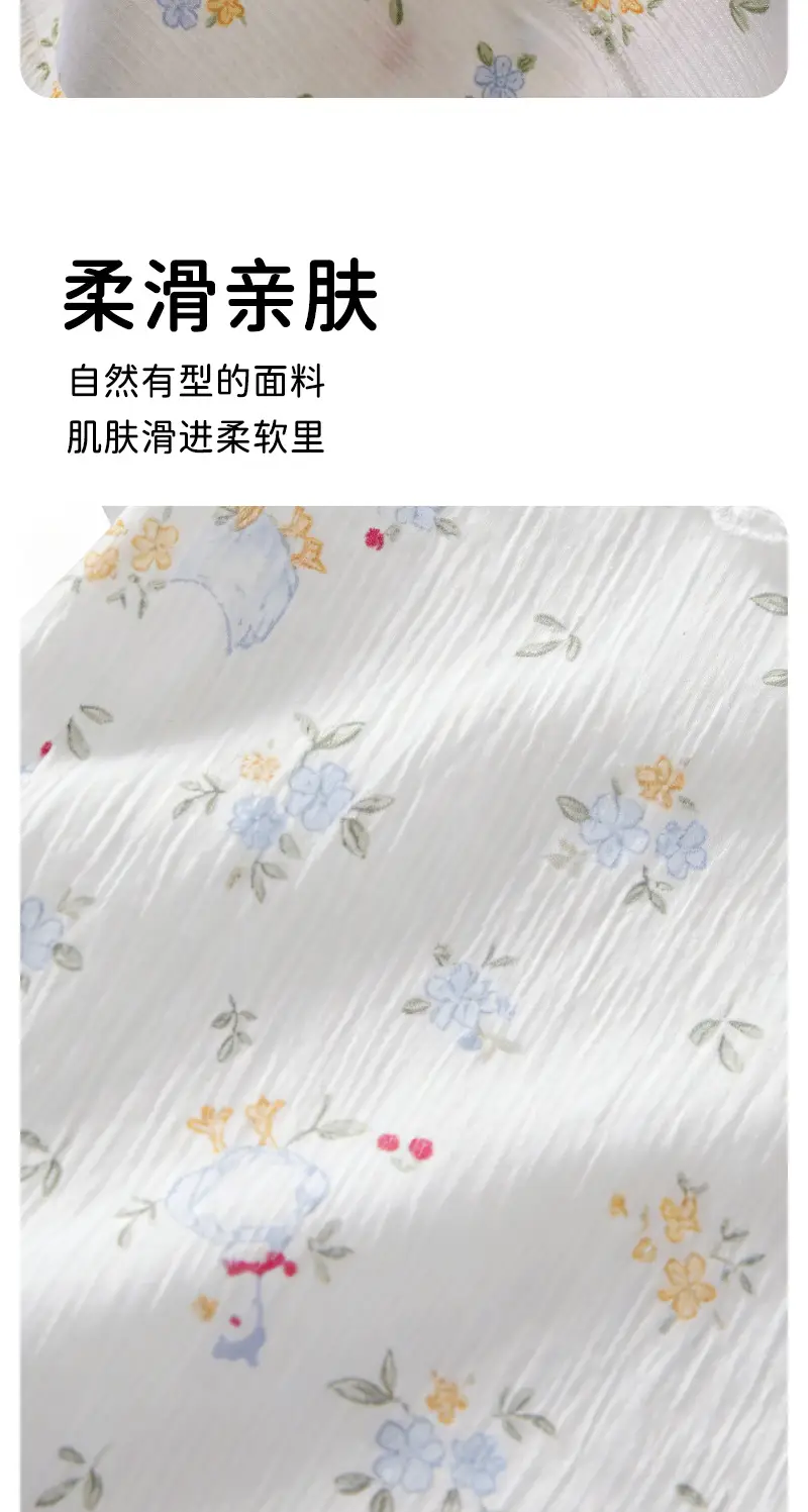 2026 New Summer Style Kidsren's Pure Cotton Nightgown, Girls' Casual Cartoon Lace Skirt, Kidsren's Air-Conditioned Skirt, Home Skirt — feature 4