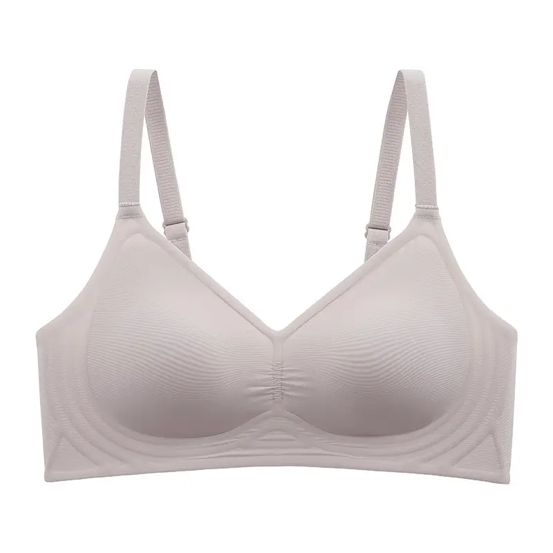 Seamless Jelly-Like Nude-Feel Bra for Women, Adjustable Soft Support, Side Breast Reduction, Anti-Sagging, Wireless Ultra-Soft Thin Bra