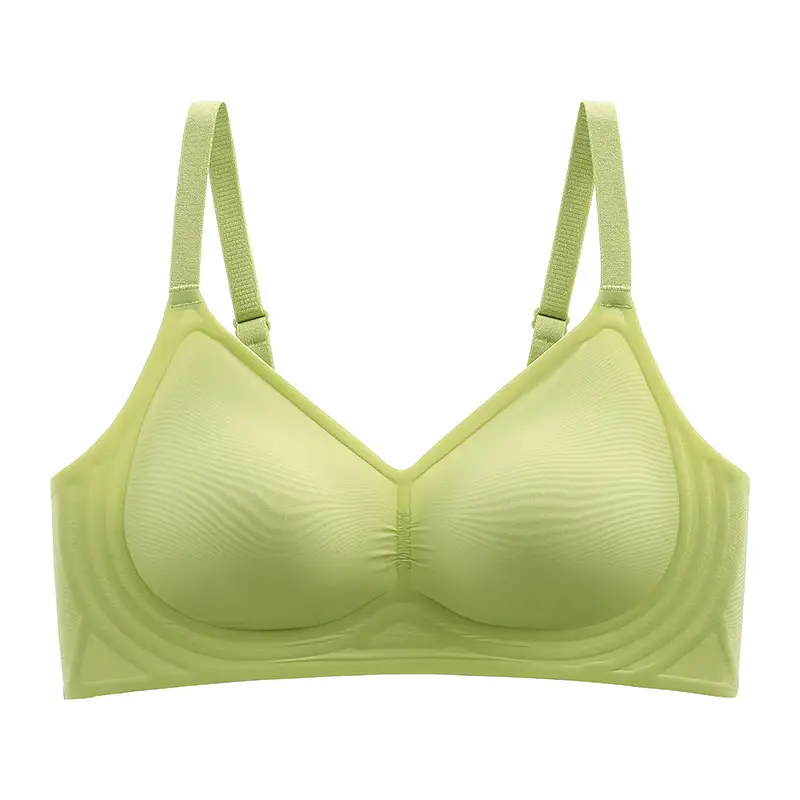 Seamless Jelly-Like Nude-Feel Bra for Women, Adjustable Soft Support, Side Breast Reduction, Anti-Sagging, Wireless Ultra-Soft Thin Bra