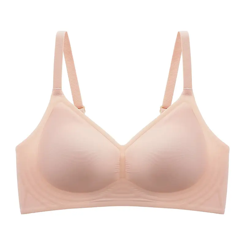 Seamless Jelly-Like Nude-Feel Bra for Women, Adjustable Soft Support, Side Breast Reduction, Anti-Sagging, Wireless Ultra-Soft Thin Bra