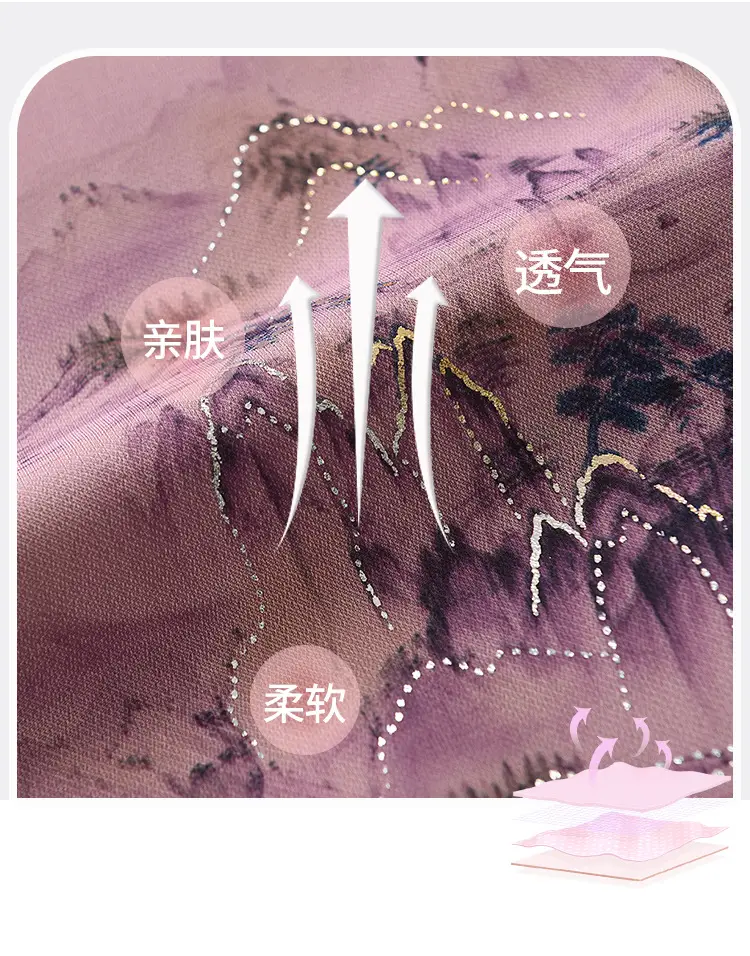 Mom's New Summer Outfit Set, New Chinese Style National Style Satin Thin Two-Piece Casual Shirt for Middle-Aged and Elderly Women — feature 3