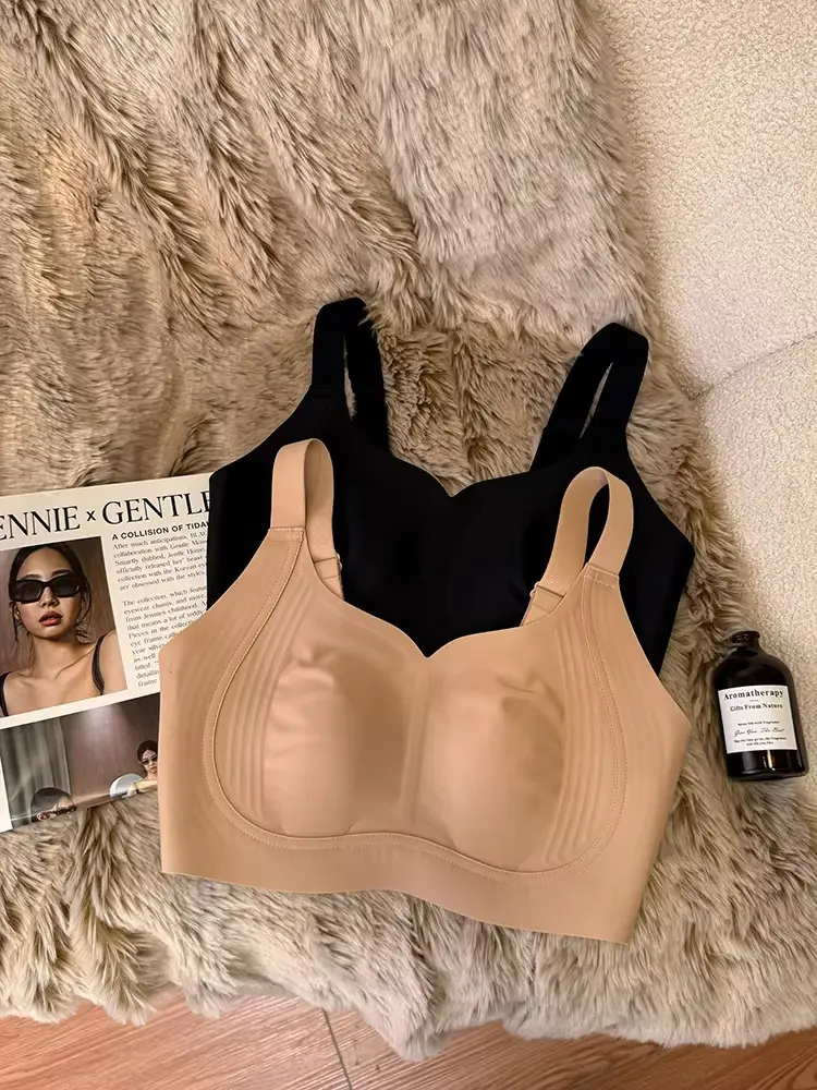 Ultra-Thin Seamless Invisible Foundation Liquid Rabbit Ear Cup Bra for Women with Large Busts, Minimizing Side Breasts, Anti-Sagging, Full Cup Bra — feature 10
