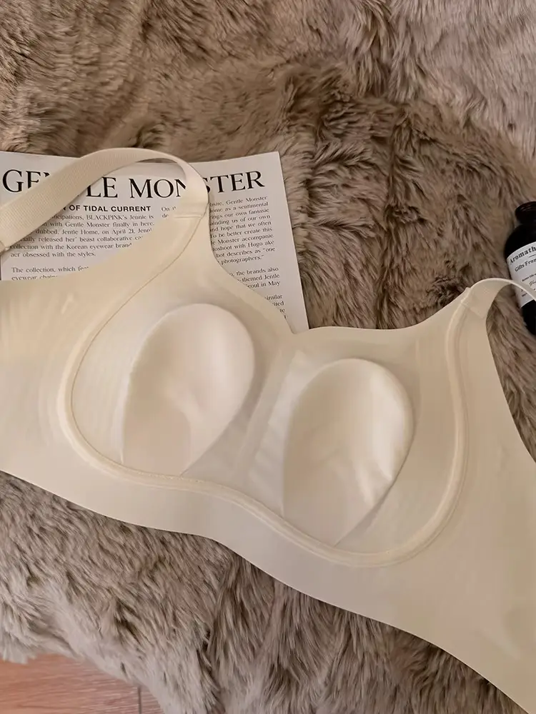 Ultra-Thin Seamless Invisible Foundation Liquid Rabbit Ear Cup Bra for Women with Large Busts, Minimizing Side Breasts, Anti-Sagging, Full Cup Bra — feature 16