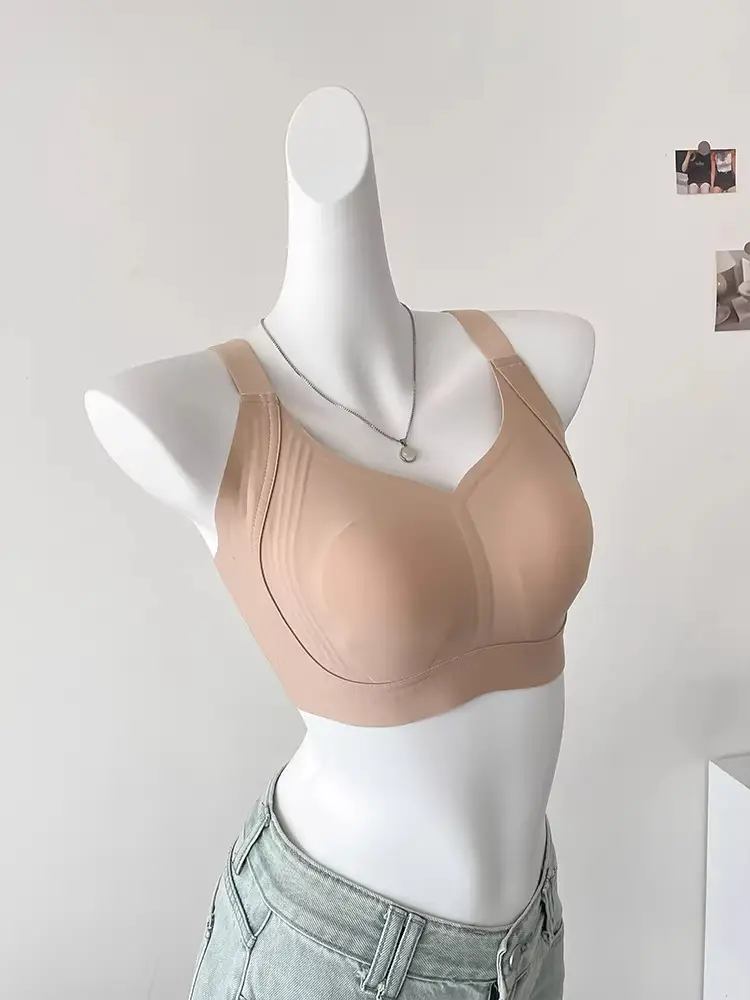 Ultra-Thin Seamless Invisible Foundation Liquid Rabbit Ear Cup Bra for Women with Large Busts, Minimizing Side Breasts, Anti-Sagging, Full Cup Bra — feature 22