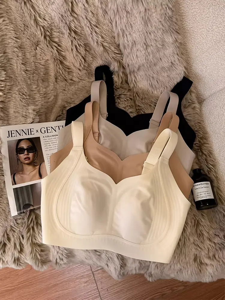 Ultra-Thin Seamless Invisible Foundation Liquid Rabbit Ear Cup Bra for Women with Large Busts, Minimizing Side Breasts, Anti-Sagging, Full Cup Bra — feature 4
