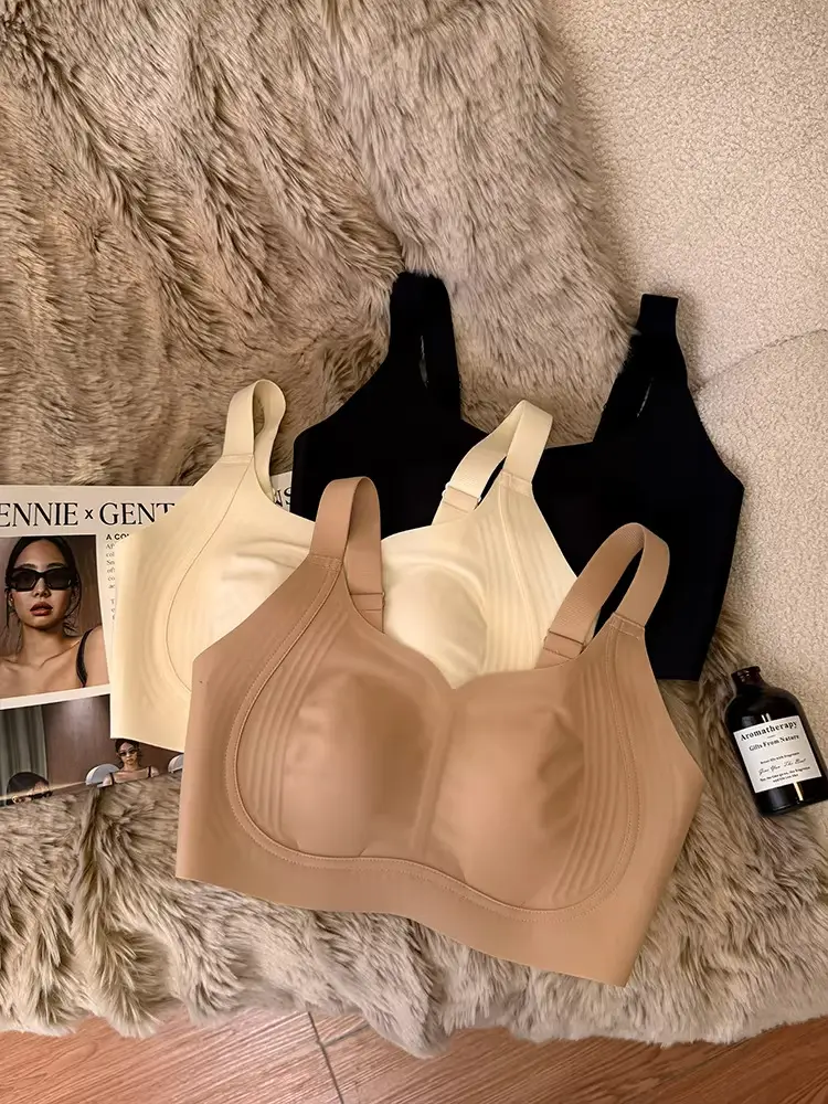 Ultra-Thin Seamless Invisible Foundation Liquid Rabbit Ear Cup Bra for Women with Large Busts, Minimizing Side Breasts, Anti-Sagging, Full Cup Bra — feature 6