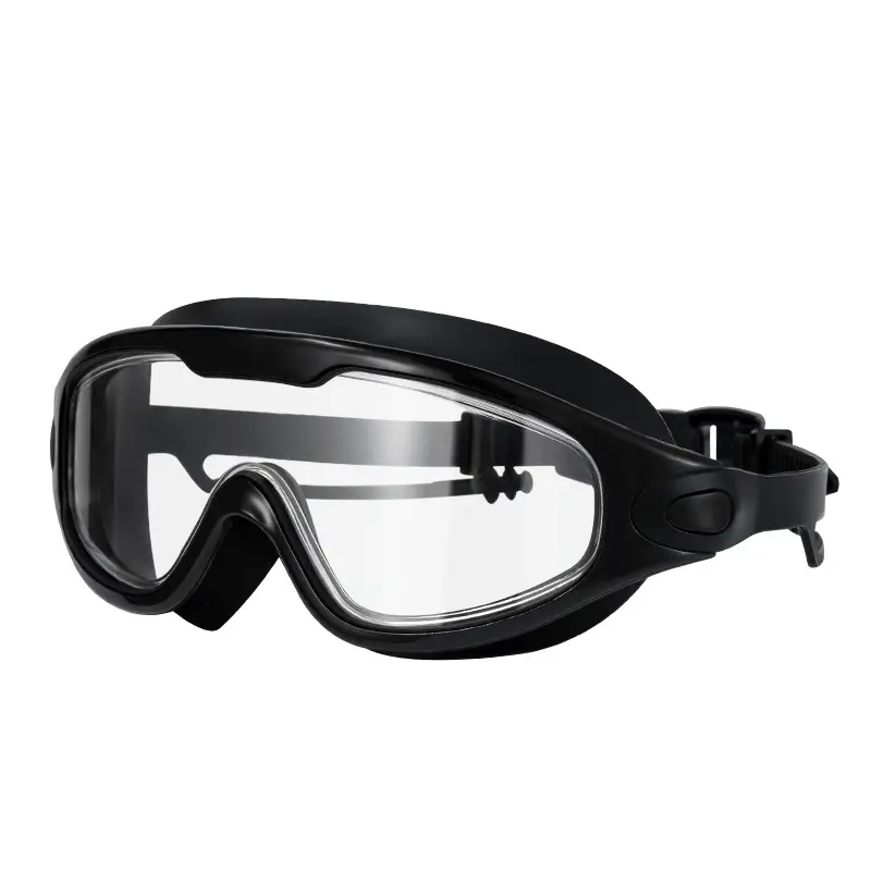 New Style Swimming Goggles for Adults, Men and Women, High-Definition Waterproof, Anti-Fog, Flat-Lens, High-Definition, Large-Frame Swimming Goggles, Goggles