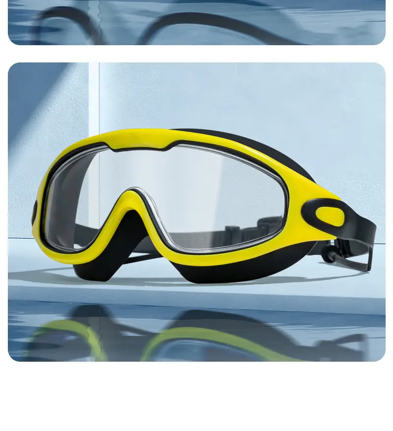 New Style Swimming Goggles for Adults, Men and Women, High-Definition Waterproof, Anti-Fog, Flat-Lens, High-Definition, Large-Frame Swimming Goggles, Goggles — feature 17